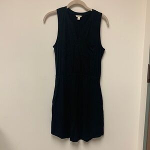 Sonoma midi black dress